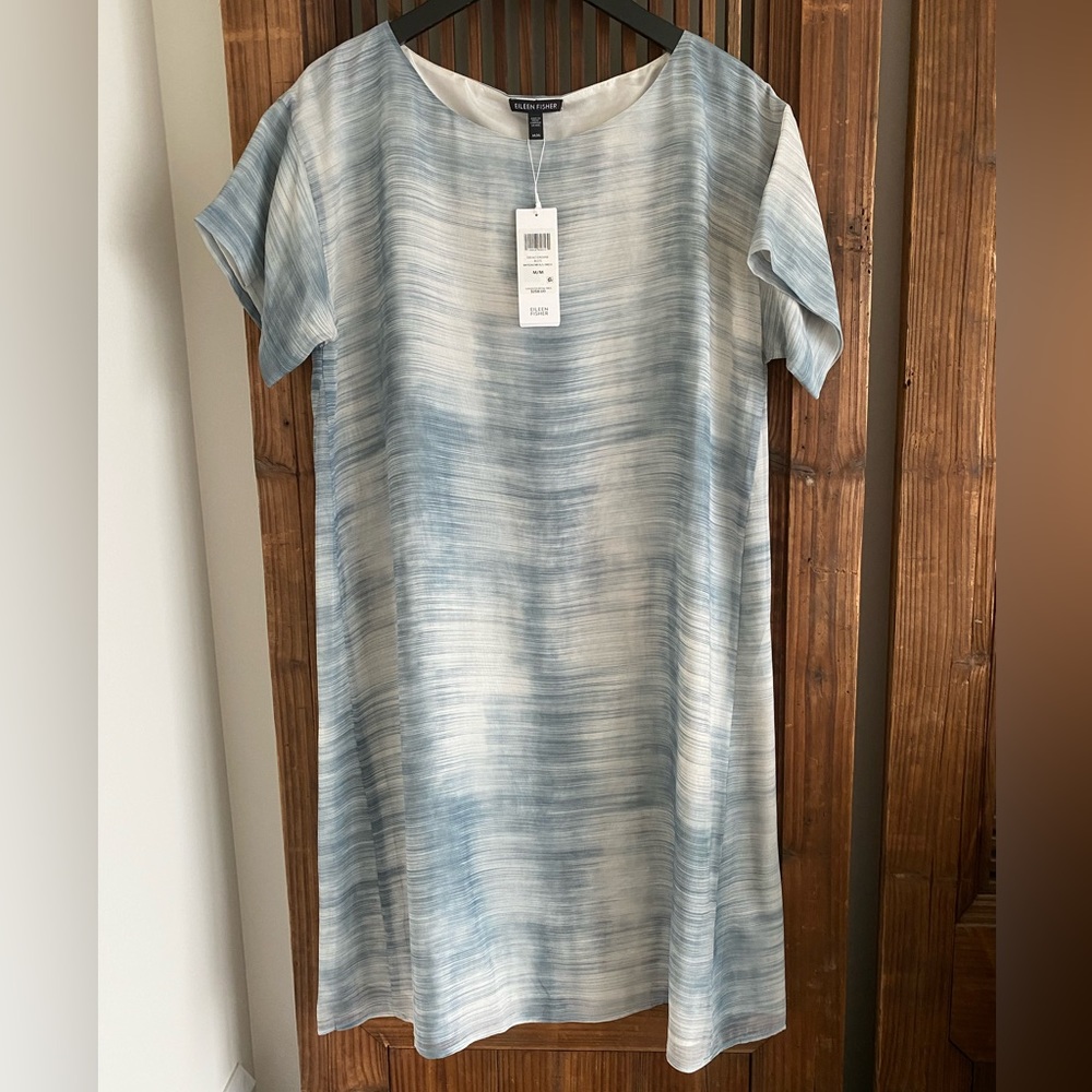 Eileen Fisher NWT Bateau NK K/L dress size M